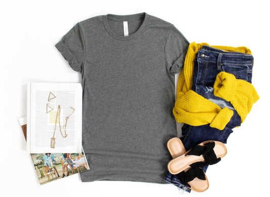 Deep Heather Bella + Canvas Unisex Tee