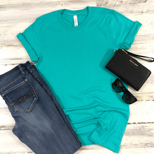 Teal Bella + Canvas Unisex Tee