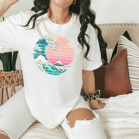 Sunset Wave T-Shirt or Crew Sweatshirt