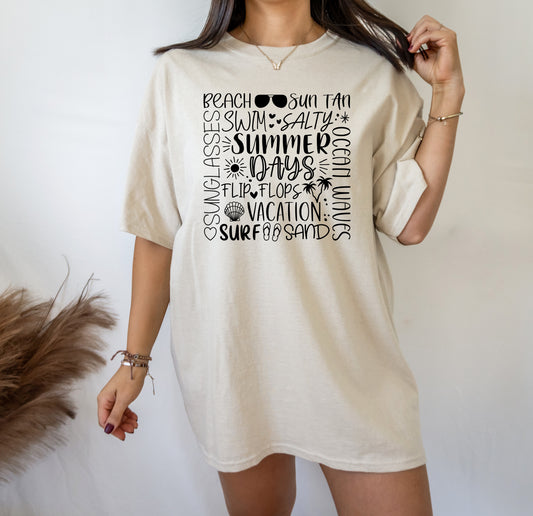 Summer Subway Art T-Shirt or Crew Sweatshirt