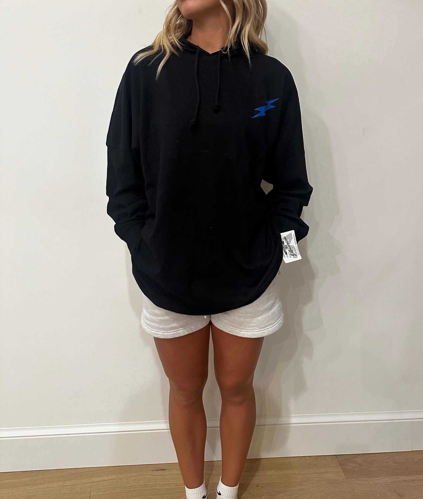 Thunder Ridge Titans Football Hooded Game Day Raglan with Pocket Logo and Oversized Back Print