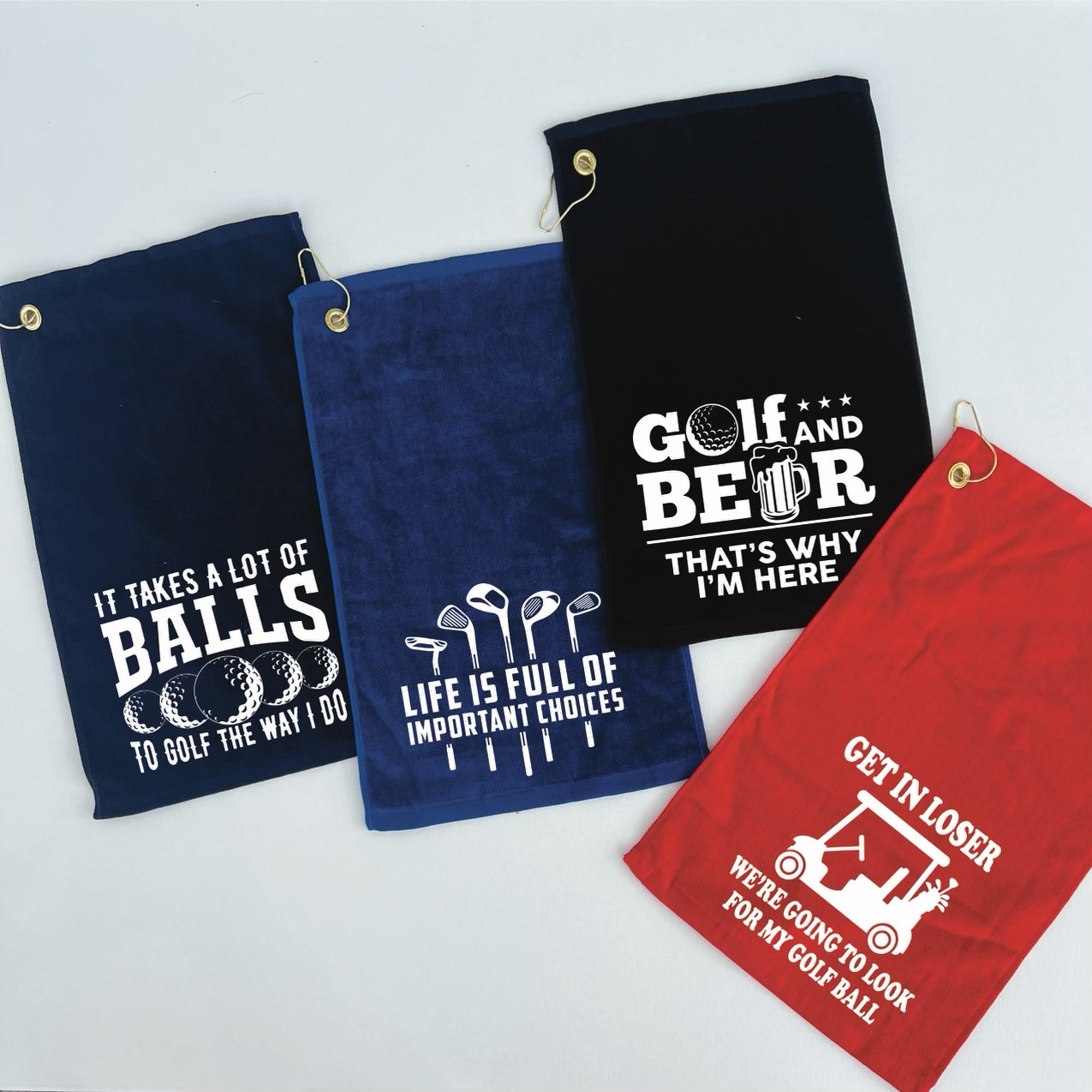 Hilarious Golf Towels (Set H)