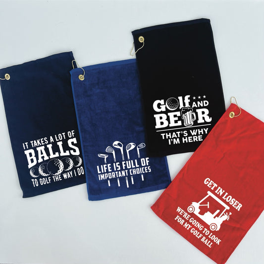 Hilarious Golf Towels (Set H)