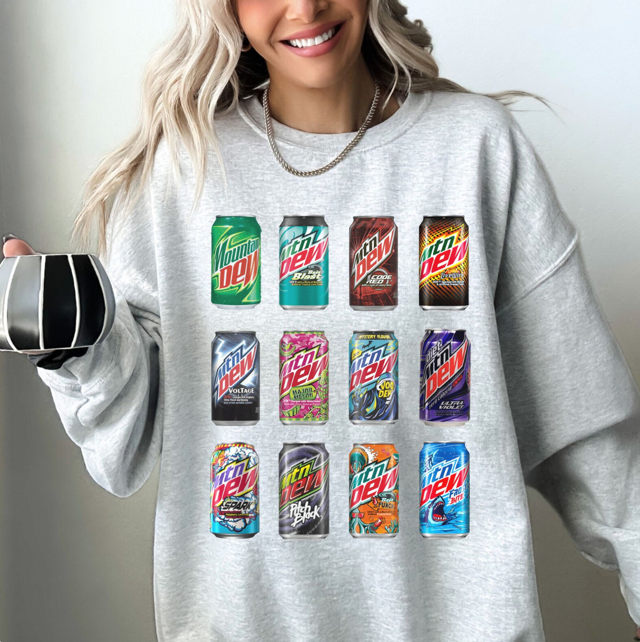 Dr Pepper Coke and Mt Dew Sweatshirts