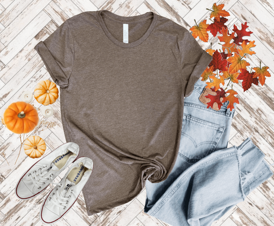 Heather Brown Bella + Canvas Unisex Tee