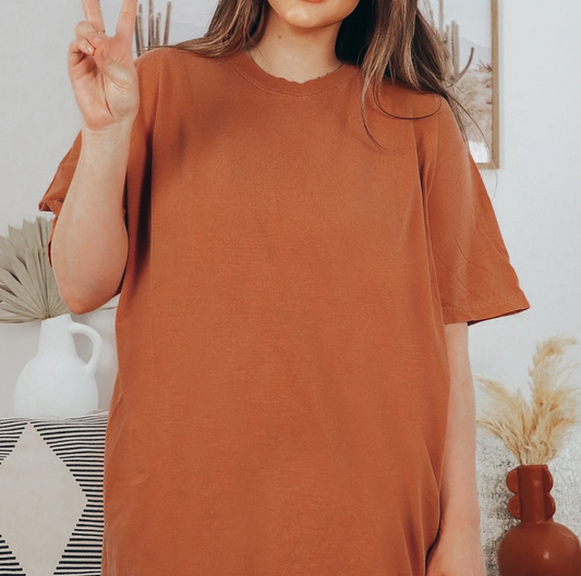 Burnt Orange Comfort Colors Heavyweight Unisex Tee
