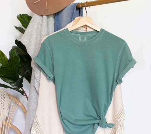 Light Green Comfort Colors Heavyweight Unisex Tee