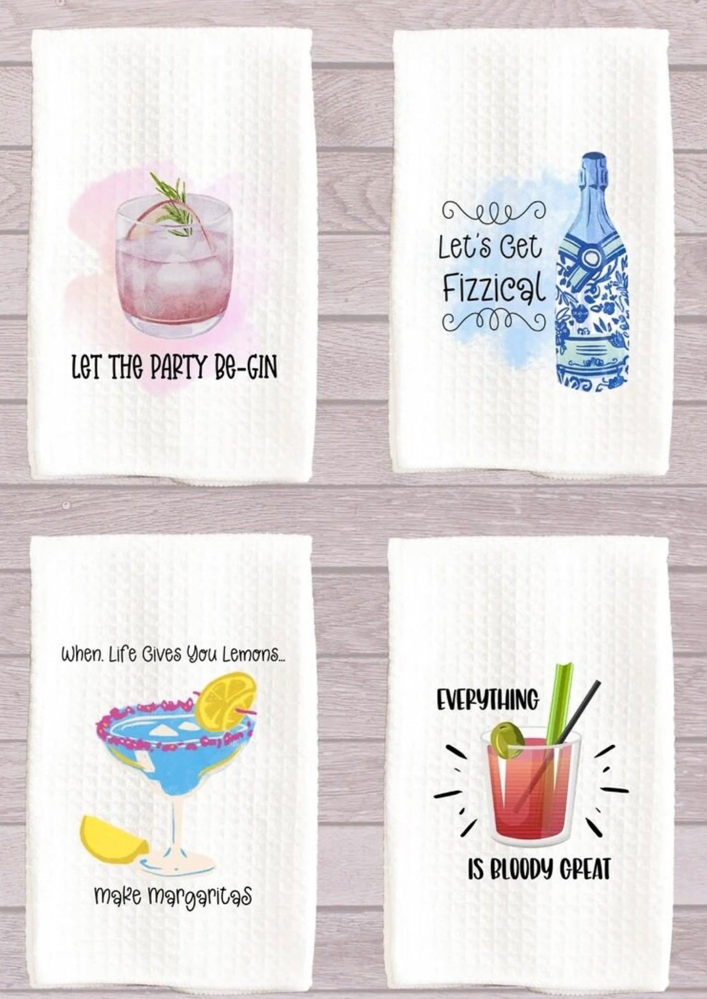 Let The Party Be-Gin Kitchen Towel