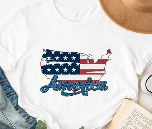 America T-Shirt or Crew Sweatshirt