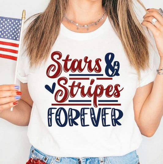 Stars & Stripes Forever T-Shirt or Crew Sweatshirt