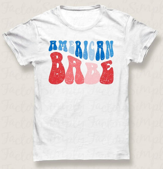 American Babe T-Shirt or Crew Sweatshirt