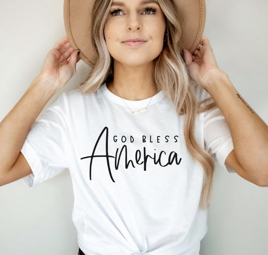 God Bless America T-Shirt or Crew Sweatshirt