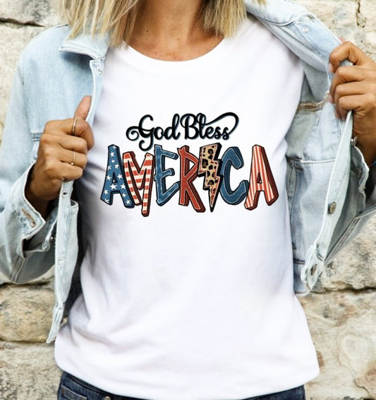 God Bless America T-Shirt or Crew Sweatshirt