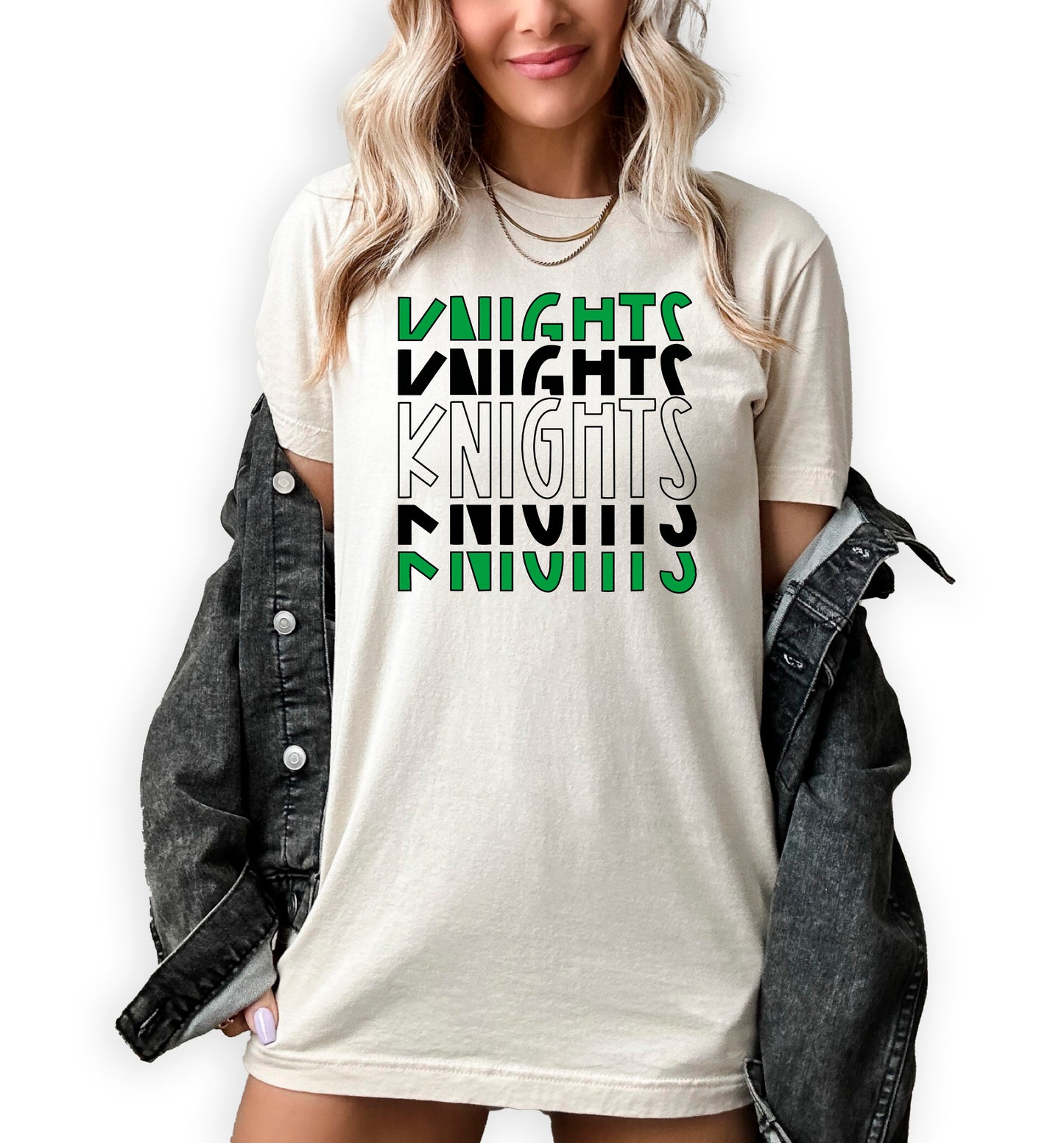*Retro Stacked Custom Name Tees