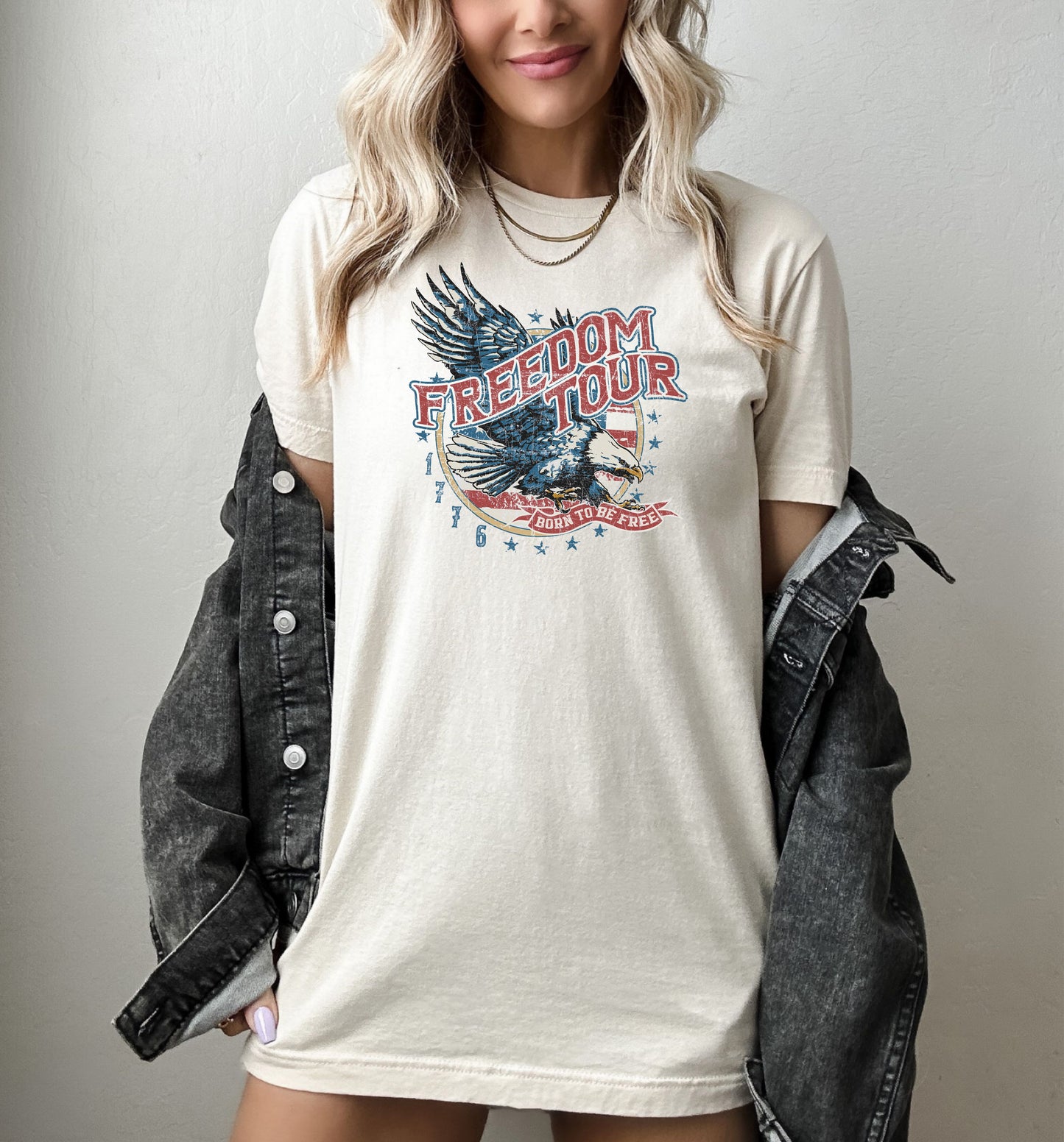*Freedom Tour 1776 Born To Be Free T-Shirt or Crew Sweatshirt