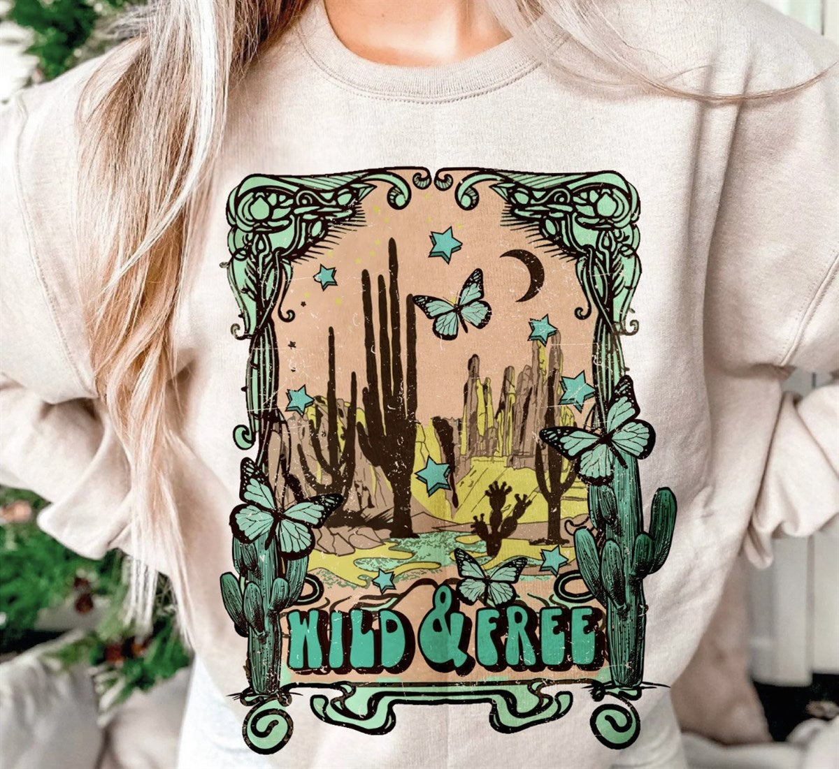 Wild & Free Desert T-Shirt or Crew Sweatshirt