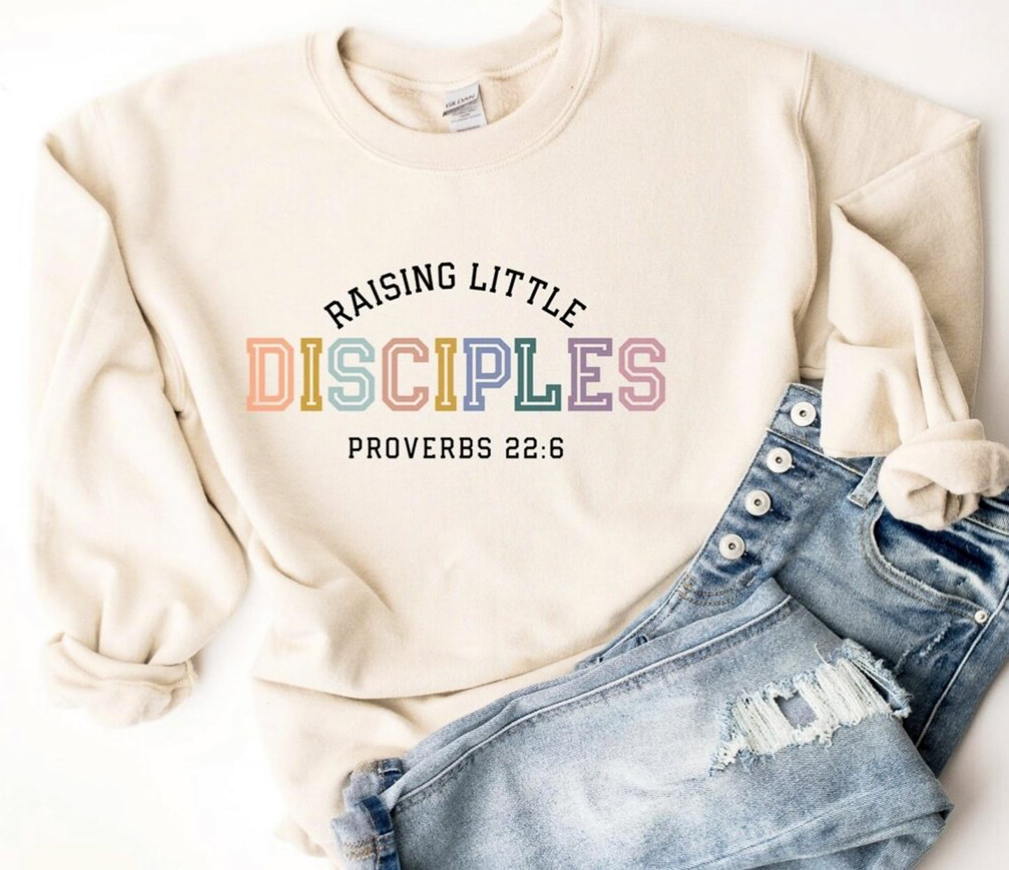 Raising Little Disciples Proverbs 22:6 T-Shirt or Crew Sweatshirt