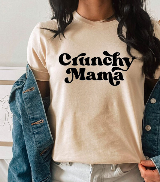 Crunchy Mama T-Shirt or Crew Sweatshirt