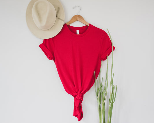 Red Bella + Canvas Unisex Tee