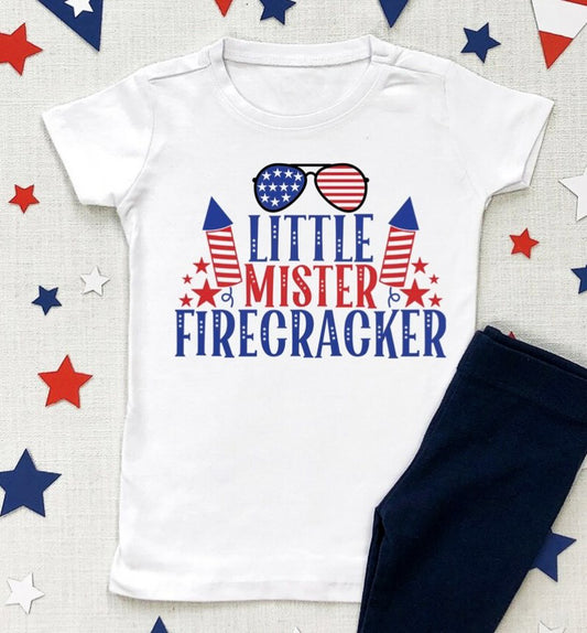 Little Mister Firecracker Tee