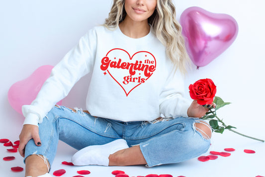 The Galentine Girls Crew Sweatshirt