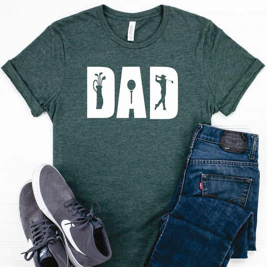 Golf Dad T-Shirt or Crew Sweatshirt
