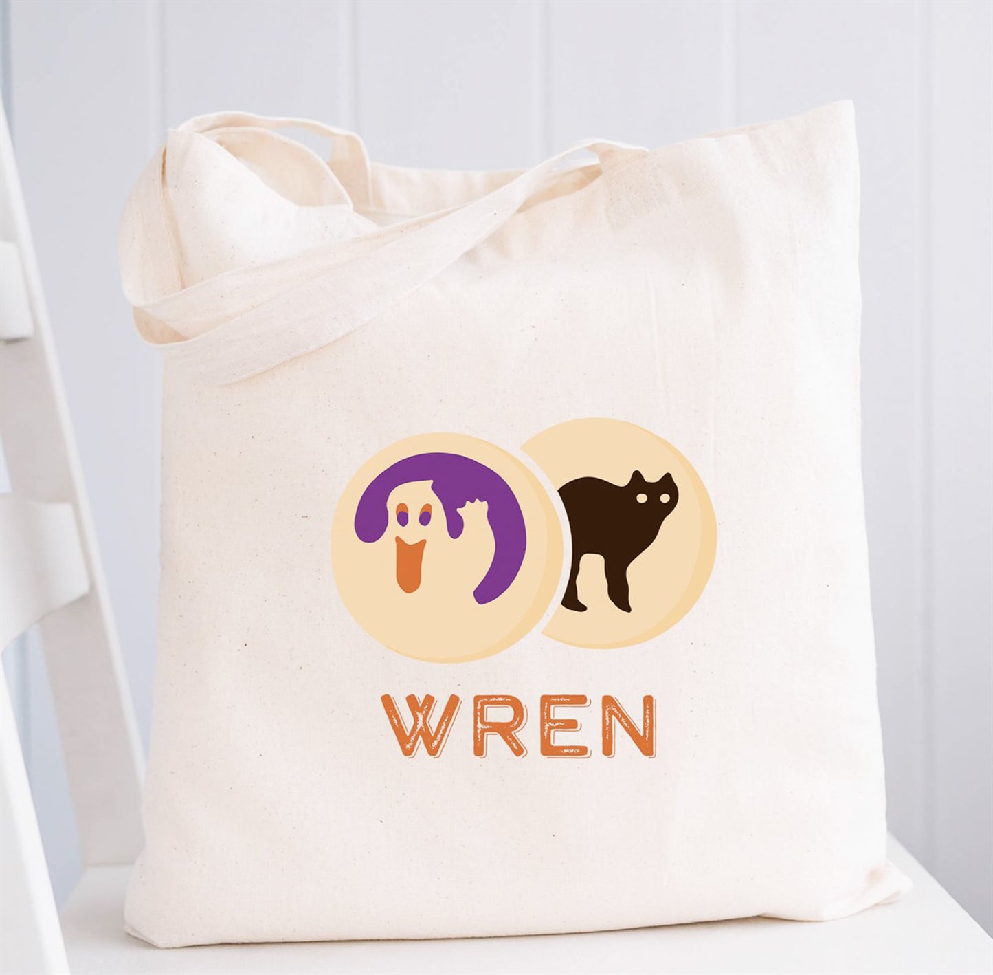 Personalized Halloween Cookie Trick Or Treat Totes