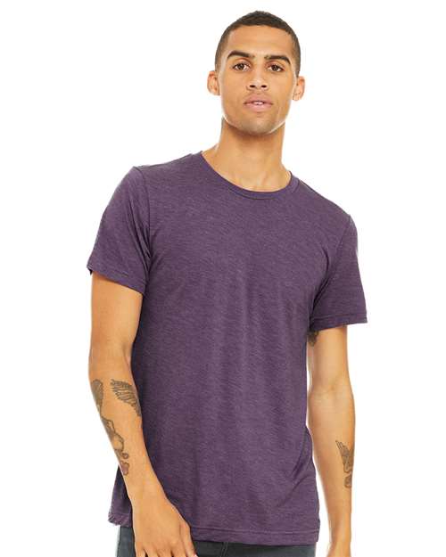 Heather Team Purple Bella + Canvas Unisex Tee