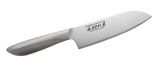Sanjo Craft Japanese Chef Knife 7 Inch Stainless Steel All-In-One Never Sharpen Kitchen Knife