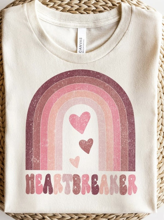 Heartbreaker With Rainbow Tee