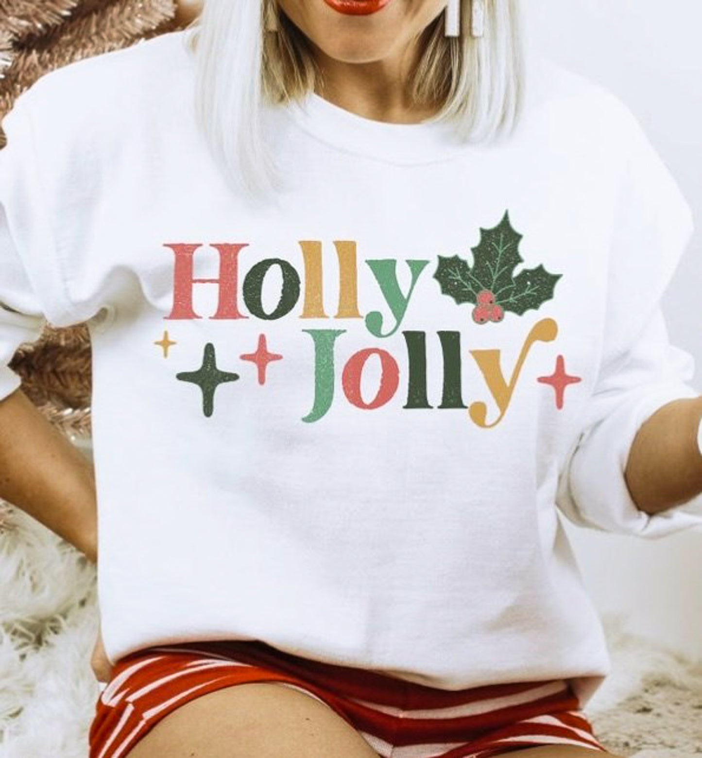 Holly Jolly Crew Sweatshirt