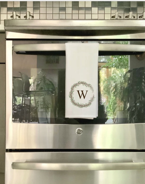 Monogrammed Holiday Towels