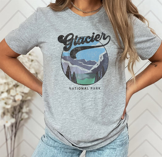 *Glacier National Park T-Shirt or Crew Sweatshirt