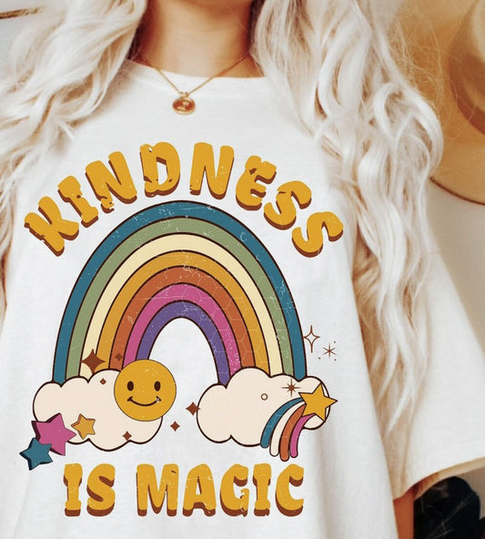 Kindness Is Magic Rainbow Tee