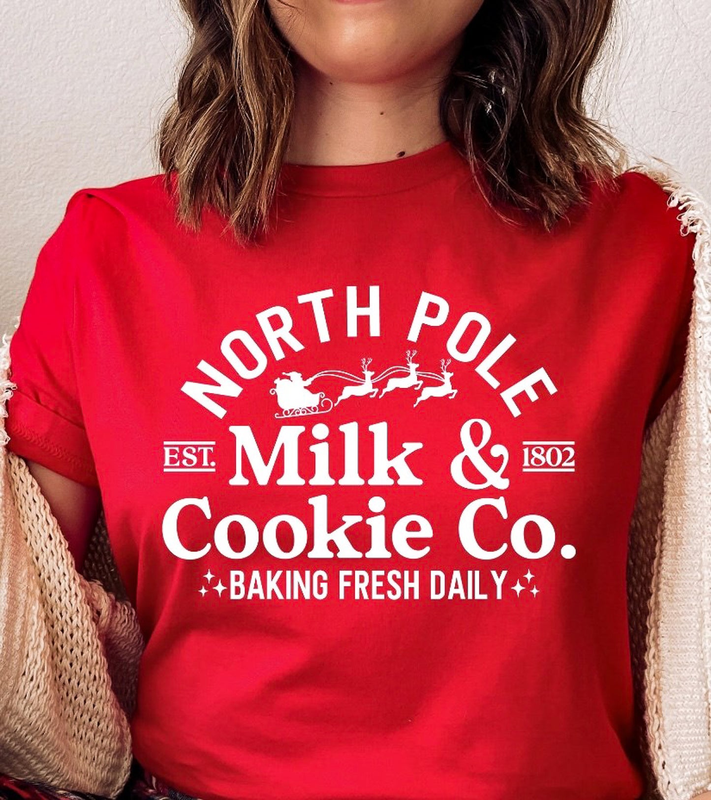 North Pole Milk & Cookie Co. Tee