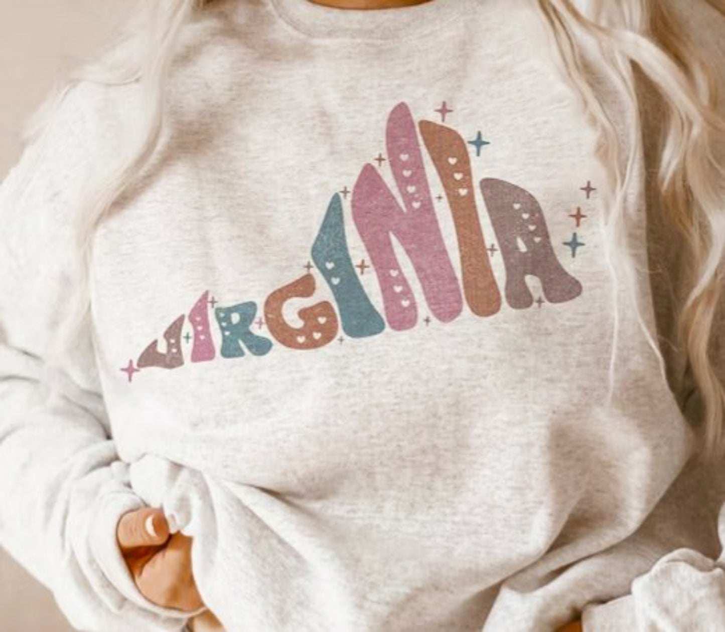 *State Shape Crew Sweatshirts