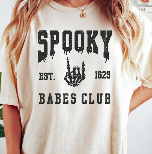 Spooky Babes Club T-Shirt or Crew Sweatshirt