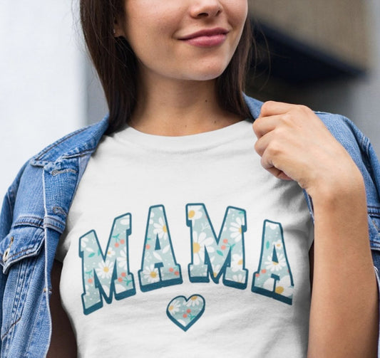 Floral Mama T-Shirt or Crew Sweatshirt