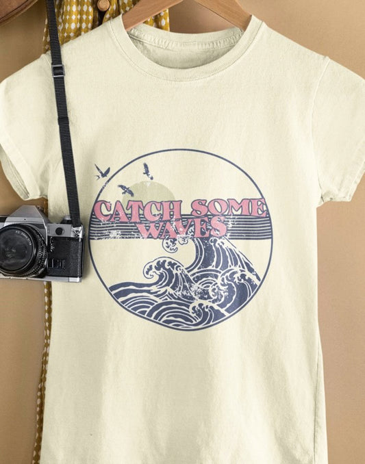 Catch Some Waves T-Shirt or Crew Sweatshirt