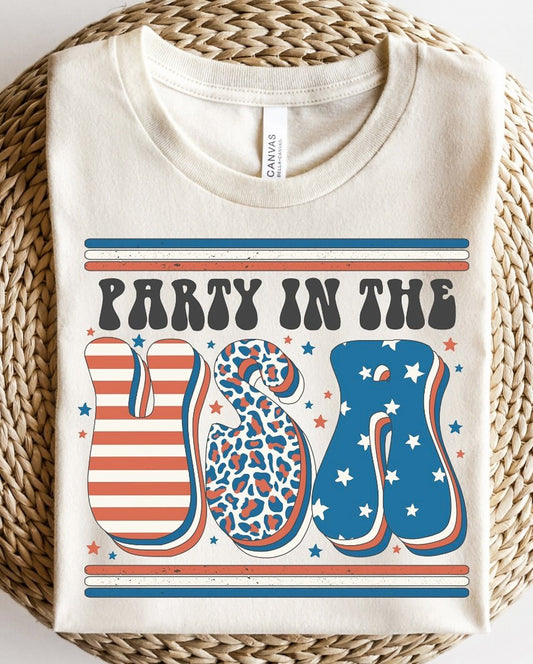 Party In The USA T-Shirt or Crew Sweatshirt