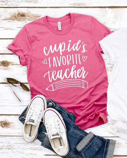 Cupid's Favorite Teacher Tee