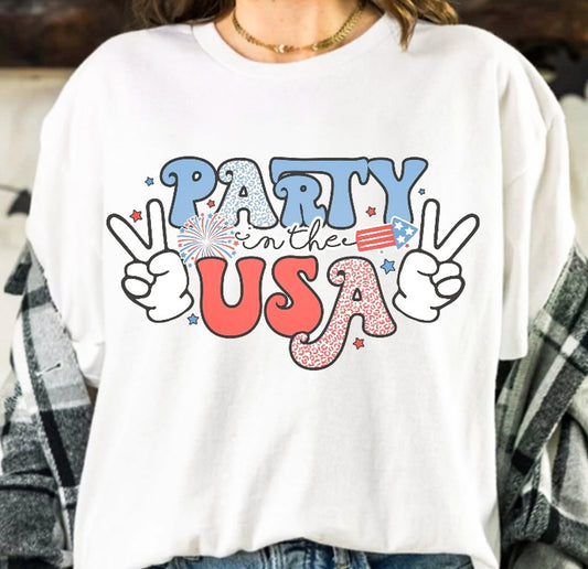 Party In The USA T-Shirt or Crew Sweatshirt