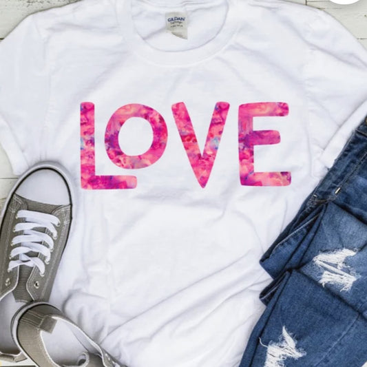 Watercolor Love Tee
