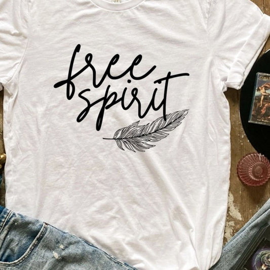 Free Spirit Feather Tee