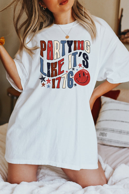 *Partying Like It's 1776 T-Shirt or Crew Sweatshirt