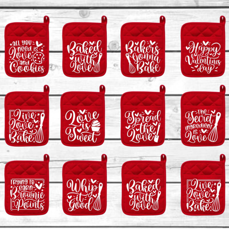 Valentine Gift Hot Pads | 2 Pack