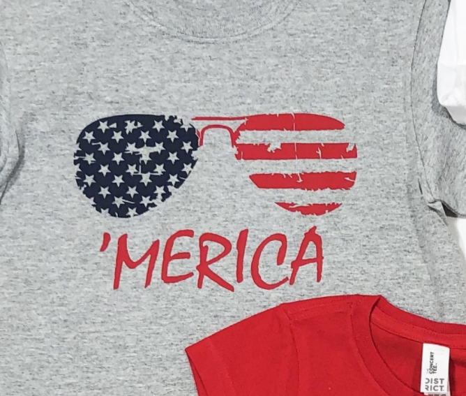 Merica With Sunglasses Tee
