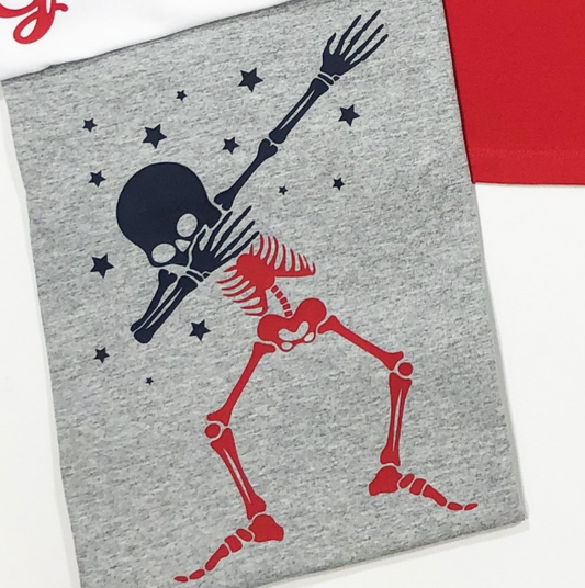 Dabbing Patriotic Skeleton Tee