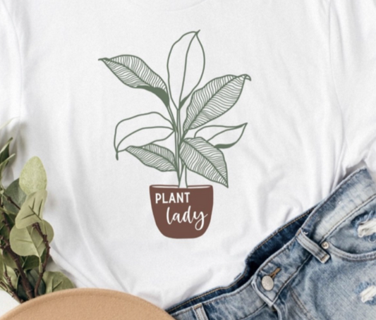 Plant Lady T-Shirt or Crew Sweatshirt