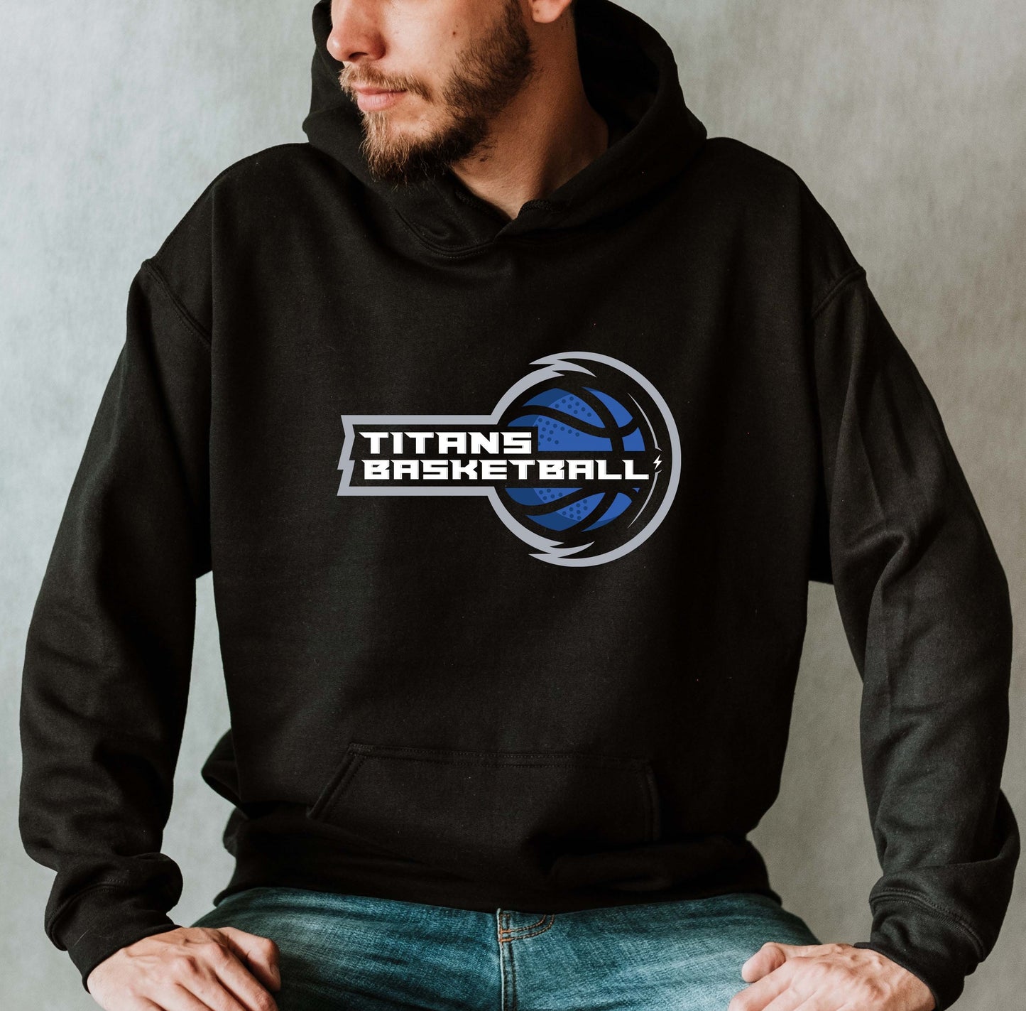 Black Titans Basketball Varsity Hoodie
